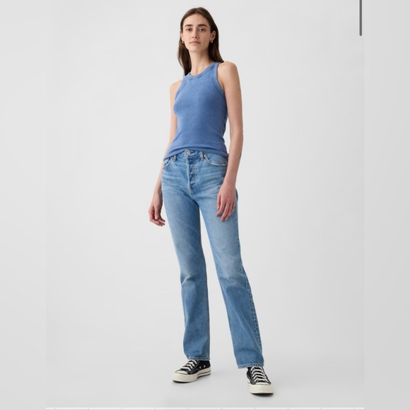 Gap High Rise Rigid '90s Straight Jeans - Picture 2 of 9